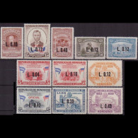 HONDURAS 1964 - #C345-55 Lincoln Etc.Surch. Set Of 11 LH - Honduras