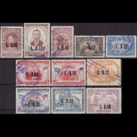 HONDURAS 1964 - #C345-55 Lincoln Etc.Surch. Set Of 11 Used - Honduras