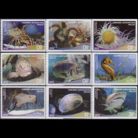 GREECE 2012 - Scott# 2519a/28a Marine Life 2c-3 Euro MNH - Ongebruikt