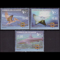 ECUADOR 2008 - Scott# 1921-3 Wildlife 40c-$1 MNH - Equateur