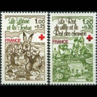 FRANCE 1978 - Scott# B512-3 Red Cross-Tales Set Of 2 MNH - Ungebraucht