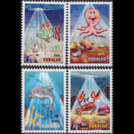 CURACAO 2014 - Scott# 206-9 Marine Life 119-500c MNH - Curacao, Netherlands Antilles, Aruba