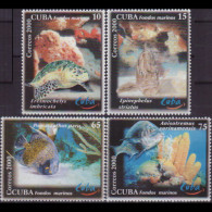 CUBA 2000 - Scott# 4110-3 Marine Life Set Of 4 MNH - Neufs