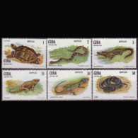 CUBA 1982 - Scott# 2518-23 Reptiles Set Of 6 MNH - Nuevos