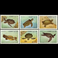 CUBA 1983 - Scott# 2617-22 Turtles Set Of 6 MNH - Unused Stamps