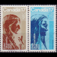 CANADA 1981 - Scott# 886a Brunet Sculptures Set Of 2 Used - Used Stamps