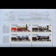 CANADA 1984 - Scott# 1039a S/S Locomotives MNH - Neufs