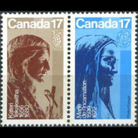 CANADA 1981 - Scott# 886a Brunet Sculptures Set Of 2 MNH - Unused Stamps