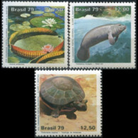 BRAZIL 1979 - Scott# 1613-5 Amazon Park Set Of 3 MNH - Nuovi