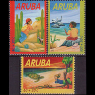 ARUBA 2002 - Scott# B67-9 Child Welfare Set Of 3 MNH - Curaçao, Nederlandse Antillen, Aruba