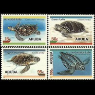 ARUBA 1995 - Scott# 126-9 Turtles Set Of 4 MNH - Curacao, Netherlands Antilles, Aruba