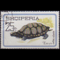 ALBANIA 1966 - Scott# 959 Pond Turtle 25q Used - Albania