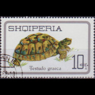 ALBANIA 1966 - Scott# 957 Greek Turtle 10q Used - Albanië