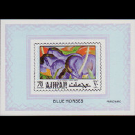 AJMAN 1971 - MI# 1103 S/S Franz Marc Painting MNH - Ajman