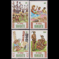 VANUATU 1991 - Scott# 536-9 Art Festival Set Of 4 MNH - Vanuatu (1980-...)