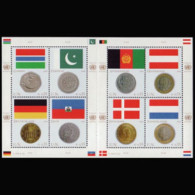 UN-VIENNA 2006 - Scott# 387 Sheet-Flags/Coins MNH - Unused Stamps