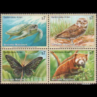 UN-VIENNA 1998 - Scott# 238a Endang.Species Set Of 4 MNH - Nuovi