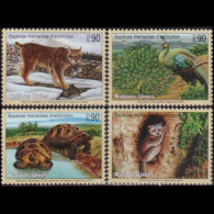 UN-GENEVA 2001 - Scott# 367-70 Endang.Species Set Of 4 MNH - Ungebraucht