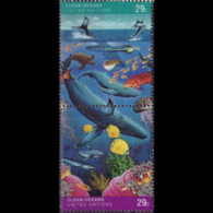 UN-NEW YORK 1992 - Scott# 604a Clean Ocean Set Of 2 MNH - Nuevos