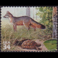 U.S.A. 2002 - Scott# 3611g Gray Fox 34c Used - Oblitérés