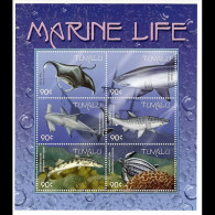 TUVALU 2000 - Scott# 821 Sheet-Marine Life MNH - Tuvalu (fr. Elliceinseln)