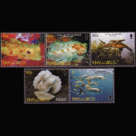 TURKS 2003 - Scott# 1447-51 Marine Life Set Of 5 MNH - Turks E Caicos