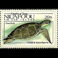 TONGA-NIUAFOU 1984 - Scott# 42 Green Turtle 29s MNH - Tonga (1970-...)