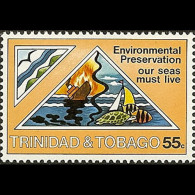 TRINIDAD & TOBACO 1981 - Scott# 346 Pollution 55c MNH - Trinidad Y Tobago (1962-...)