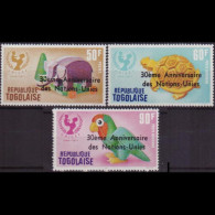 TOGO 1975 - Scott# 918+C263-4 Toys Opt. Set Of 3 LH - Togo (1960-...)