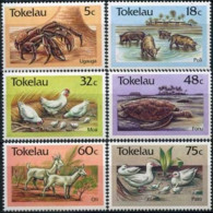 TOKELAU 1986 - Scott# 132-7 Fauna Set Of 6 MNH - Tokelau