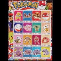 TIMOR 2001 - Sheet-Pokemon MNH - Oost-Timor