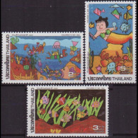 THAILAND 1992 - Scott# 1434-6 Children Day Set Of 3 MNH - Tailandia