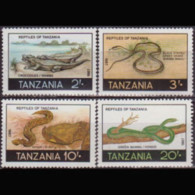 TANZANIA 1987 - Scott# 369-72 Reptiles Set Of 4 MNH - Tansania (1964-...)