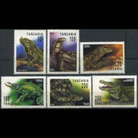 TANZANIA 1993 - Scott# 1129-34 Reptiles 50-250s MNH - Tansania (1964-...)