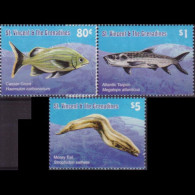 ST.VINCENT 2010 - Scott# 3712-4 Fish 80c-$5 MNH - St.Vincent (1979-...)