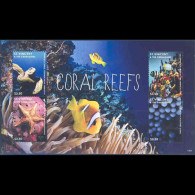 ST.VINCENT 2012 - Scott# 3843 Sheet-Coral Reefs MNH - St.Vincent (1979-...)