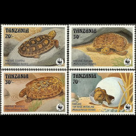 TANZANIA 1993 - Scott# 1004-7 WWF-Tortoises Set Of 4 MNH - Tanzania (1964-...)
