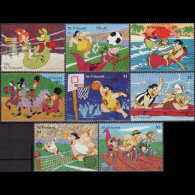 ST.VINCENT 1991 - Scott# 1465-72 Disney-Sports Set Of 8 MNH - St.Vincent (1979-...)