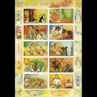 SOUTH AFRICA 2004 - Scott# 1338 Sheet-Volunteers MNH - Unused Stamps