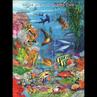 SOUTH AFRICA 2001 - Scott# 1275 Sheet-Marine Life MNH - Unused Stamps