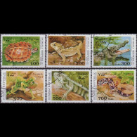 SOMALIA 1998 - Reptiles Set Of 6 CTO - Somalië (1960-...)