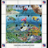 SOLOMON IS. 1999 - Scott# 874 Sheet-Marine Life MNH - Solomon Islands (1978-...)