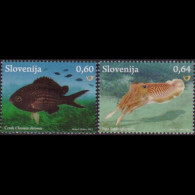 SLOVENIA 2013 - Scott# 1006-7 Marine Life 60-64c MNH - Slovenië