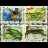 SINGAPORE 1999 - Scott# 909-12 Reptiles Set Of 4 MNH - Singapour (1959-...)