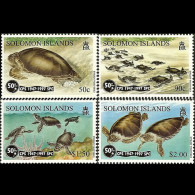 SOLOMON IS. 1997 - Scott# 853-6 Green Turtles Set Of 4 MNH - Salomoninseln (Salomonen 1978-...)