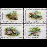 SIERRA LEONE 1982 - Scott# 571-4 Darwin-Fauna Set Of 4 MNH - Sierra Leona (1961-...)