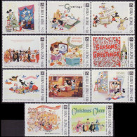 SIERRA LEONE 1991 - Scott# 1448/59 Disney Missing One MNH - Sierra Leone (1961-...)