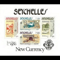 SEYCHELLES 1980 - Scott# 451a S/S London Exhib. MNH - Seychelles (1976-...)