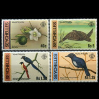 SEYCHELLES 1978 - Scott# 417-20 Wildlife Set Of 4 MNH - Seychelles (1976-...)