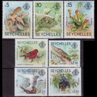 SEYCHELLES 1981 - #403A-G Fauna Dated 1980 Set Of 7 MNH - Seychellen (1976-...)